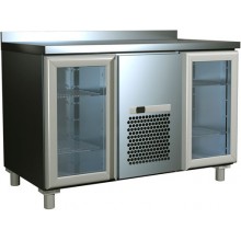 Холодильный стол T70 M2-1-G (2GNG/NT Полюс) с бортом (9006-2 корпус серый)