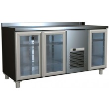 Холодильный стол T70 M3-1-G (3GNG/NT Полюс) с бортом (9006-2 корпус серый)