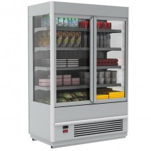 Горка холодильная  FC20-08 VV 1,0-1 STANDARD (фронт X5)  (9006-9005 цвет серо-черный)