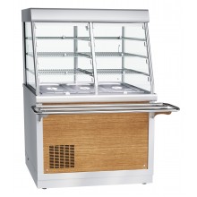 Прилавок-витрина холодильный Abat HOT-LINE ПВВ(Н)-70Х-С-НШ