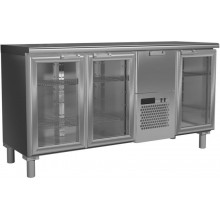 Стол Холодильный Rosso T57 M3-1-G 9006-1 корпус серый, без борта (BAR-360C)